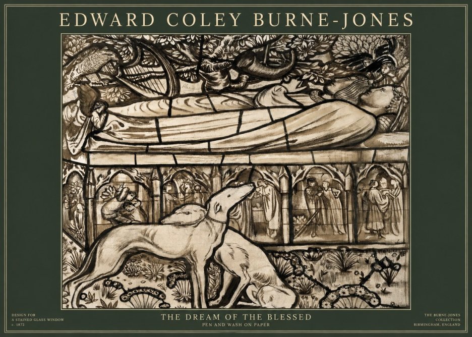Edward Burne-Jones The Dream of the Blessed No1 - Poszter