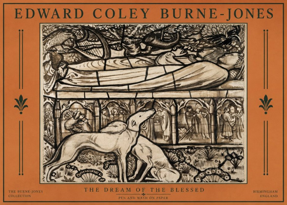 Edward Burne-Jones The Dream of the Blessed No2 - Poszter