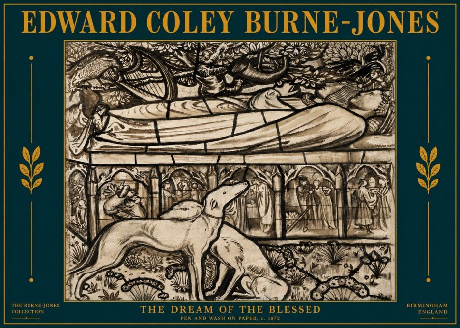 Edward Burne-Jones The Dream of the Blessed No4 - Poszter