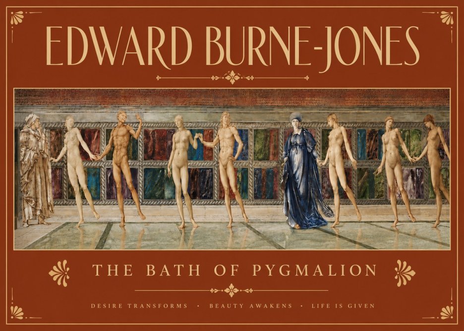 Edward Burne-Jones The Bath of Pygmalion No4 - Poszter
