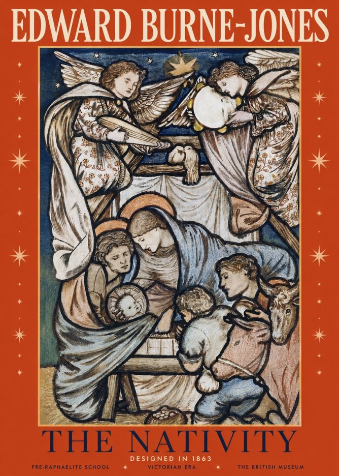 Edward Burne-Jones The Nativity No2 - Poszter