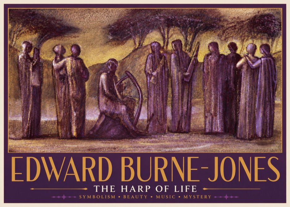 Edward Burne-Jones The Harp of Life No3 - Poszter