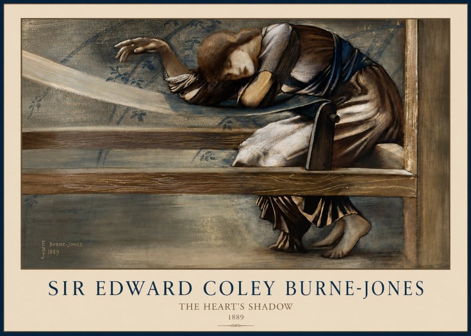 Edward Burne-Jones The Heart's Shadow No2 - Poszter