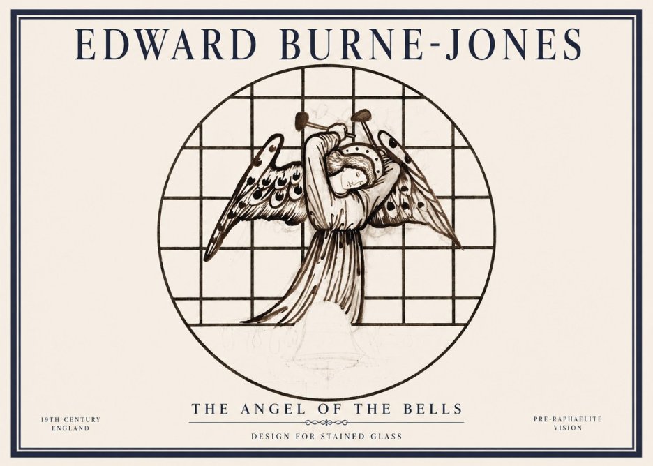 Edward Burne-Jones The Angel of the Bells No1 - Poszter
