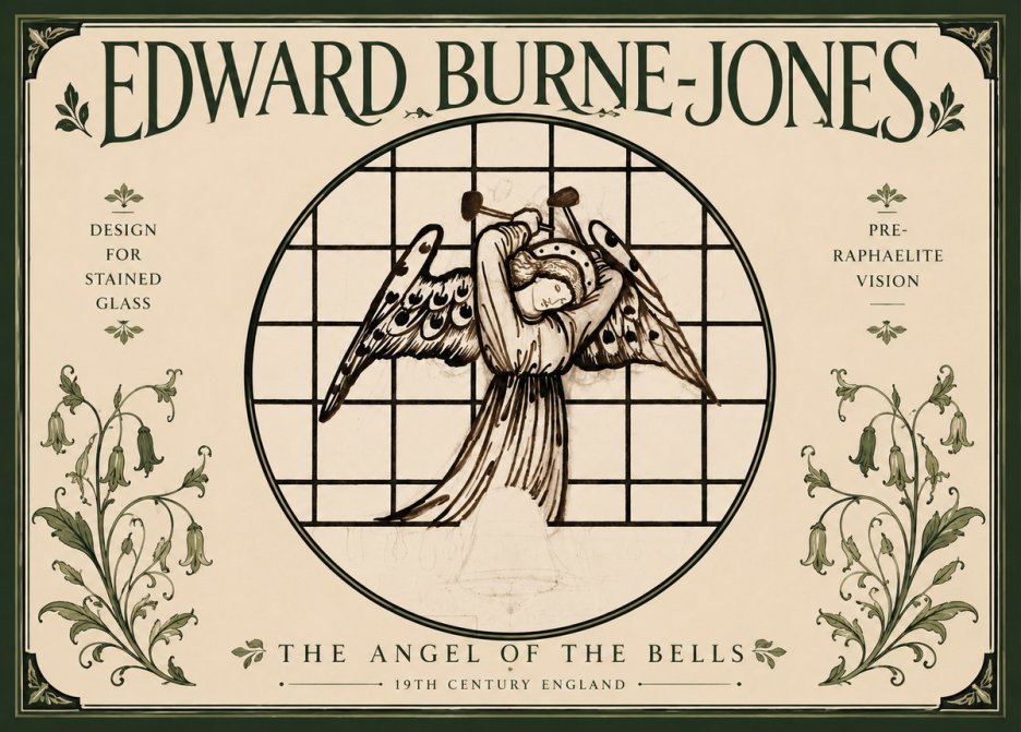 Edward Burne-Jones The Angel of the Bells No5 - Poszter