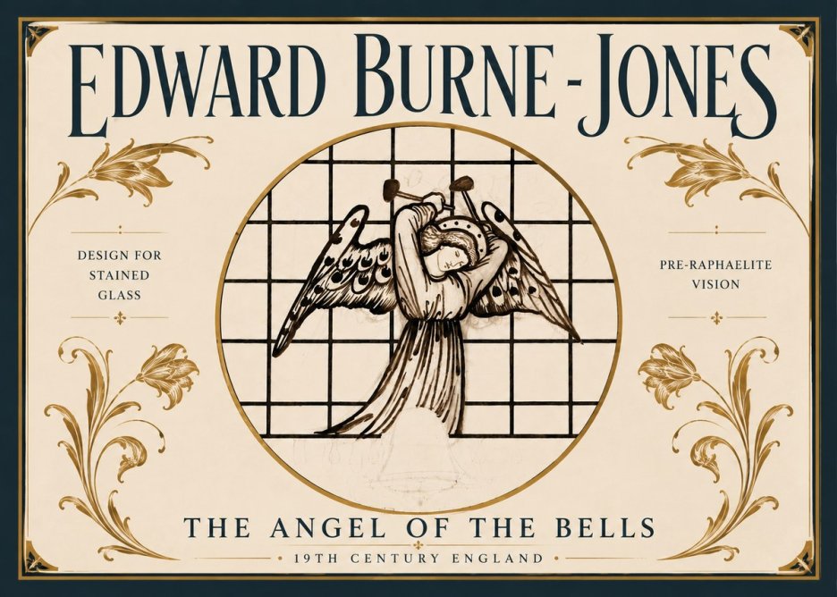 Edward Burne-Jones The Angel of the Bells No6 - Poszter