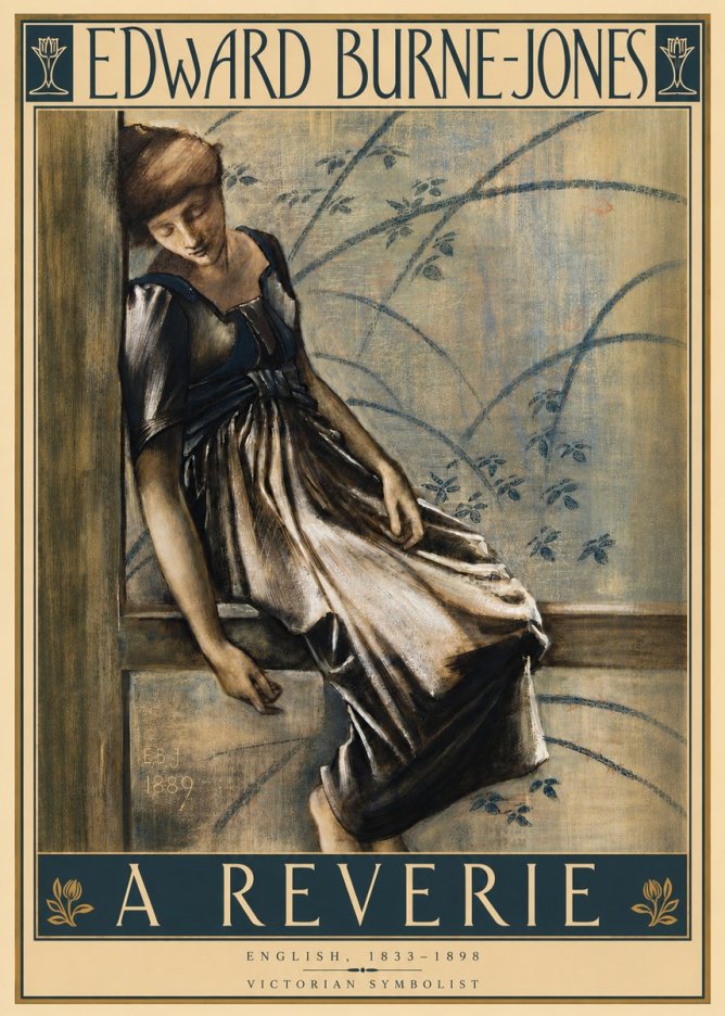 Edward Burne-Jones A Reverie No4 - Poszter