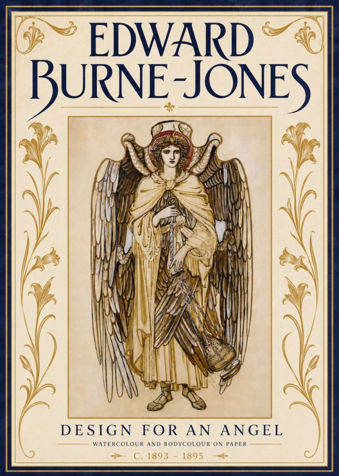 Edward Burne-Jones Design for an Angel No6 - Poszter