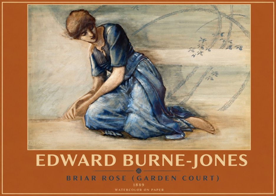 Edward Burne-Jones Briar Rose (Garden Court) No2 - Poszter