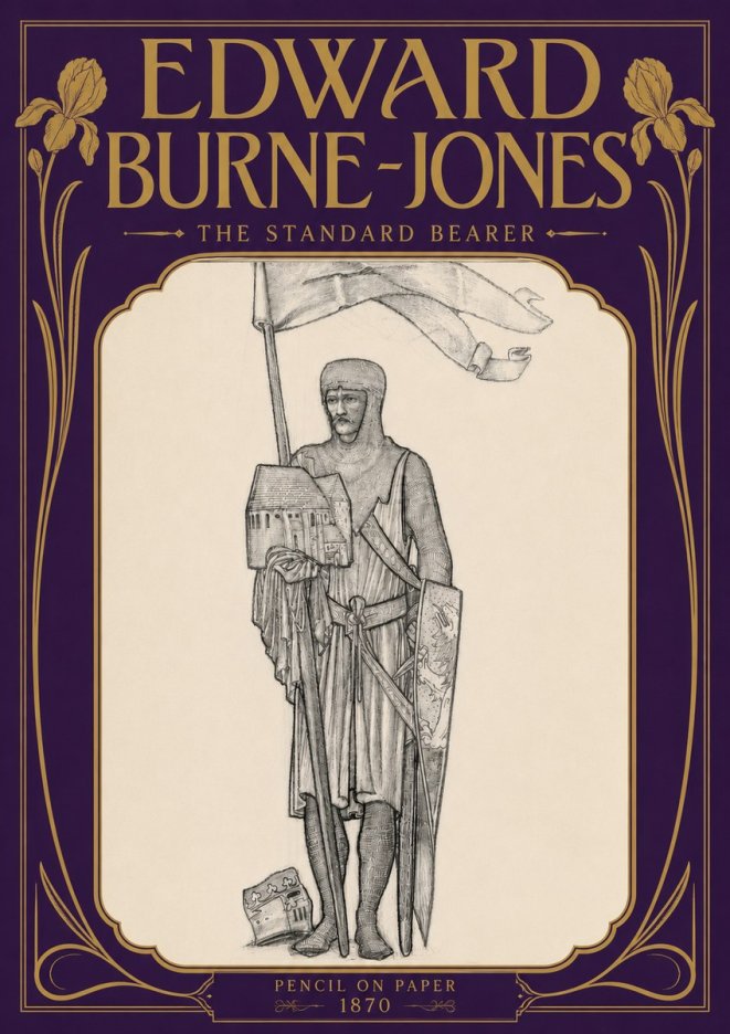 Edward Burne-Jones The Standard Bearer No5 - Poszter