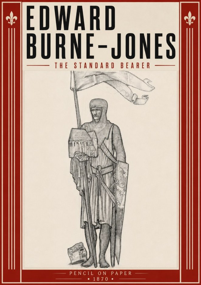 Edward Burne-Jones The Standard Bearer No6 - Poszter