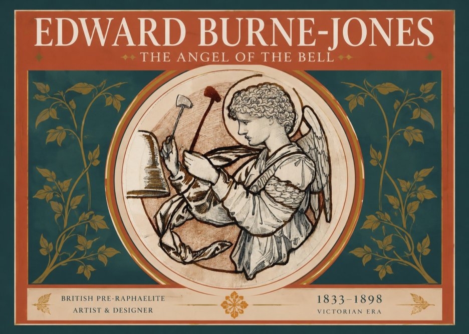 Edward Burne-Jones The Angel of the Bell No2 - Poszter