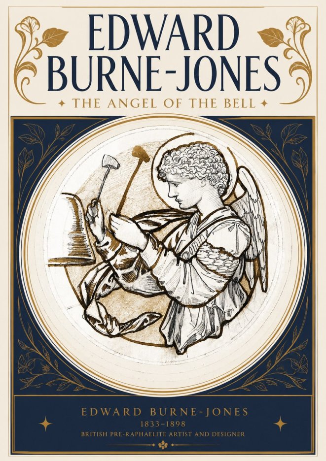 Edward Burne-Jones The Angel of the Bell No3 - Poszter