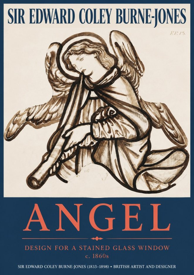 Edward Burne-Jones Angel No2 - Poszter