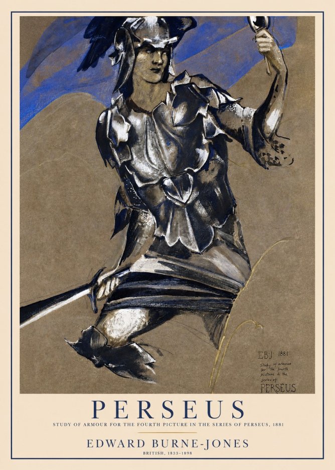 Edward Burne-Jones Perseus No1 - Poszter