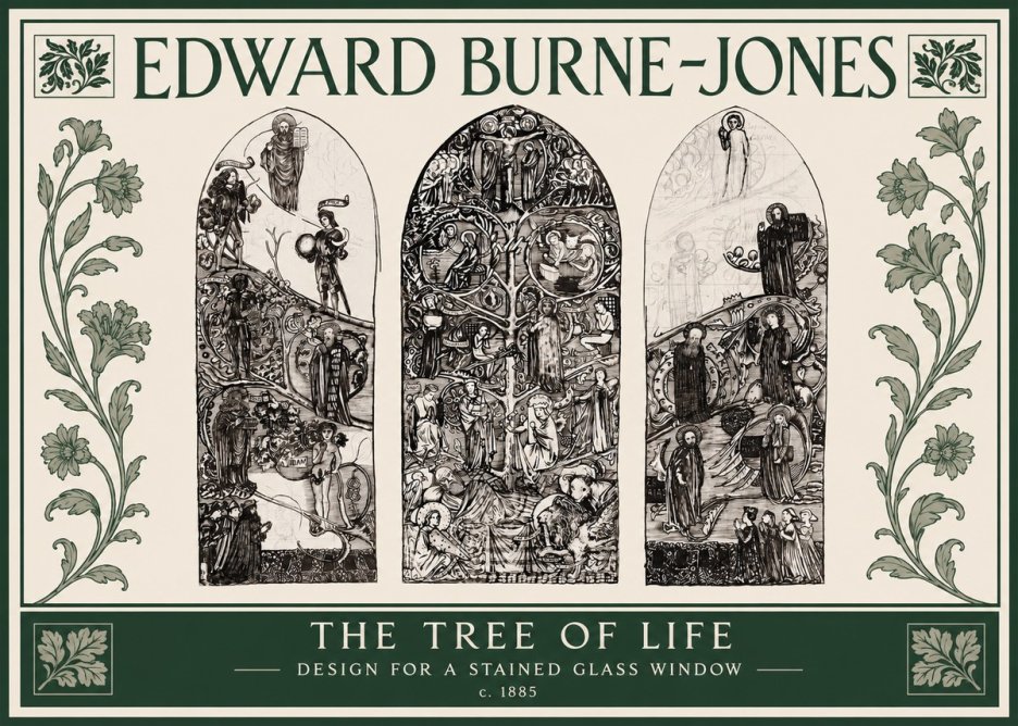 Edward Burne-Jones The Tree of Life No3 - Poszter