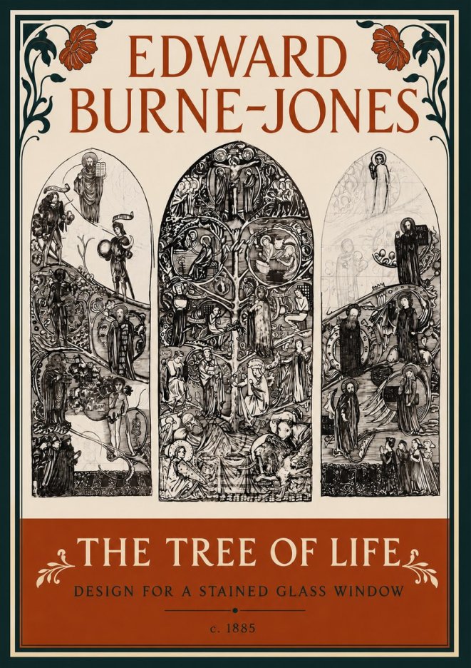 Edward Burne-Jones The Tree of Life No4 - Poszter