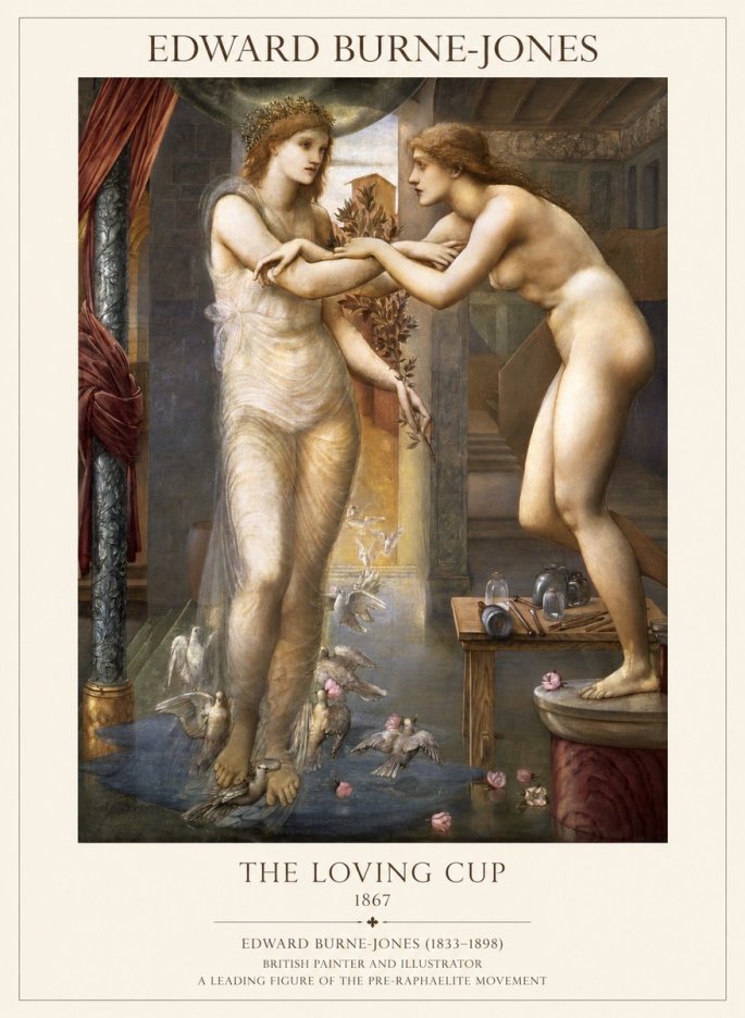Edward Burne-Jones The Loving Cup No1 - Poszter
