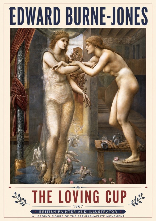 Edward Burne-Jones The Loving Cup No4 - Poszter