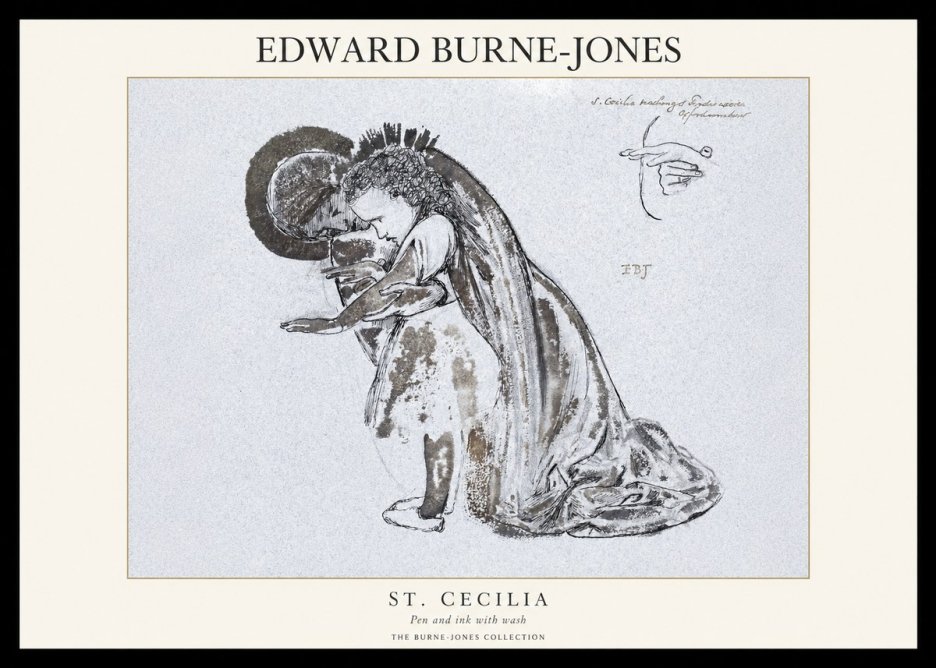 Edward Burne-Jones St. Cecilia No1 - Poszter