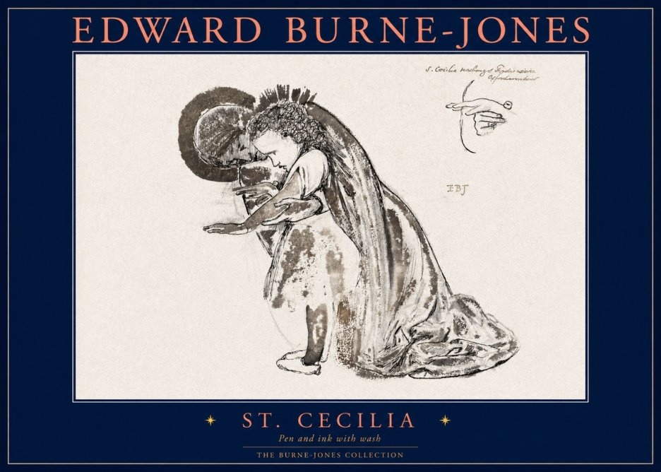 Edward Burne-Jones St. Cecilia No2 - Poszter