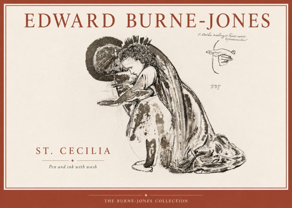 Edward Burne-Jones St. Cecilia No4 - Poszter