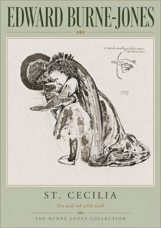 Edward Burne-Jones St. Cecilia No5 - Poszter