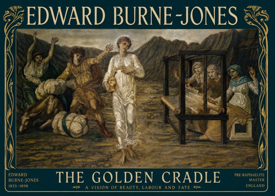 Edward Burne-Jones The Golden Cradle No4 - Poszter