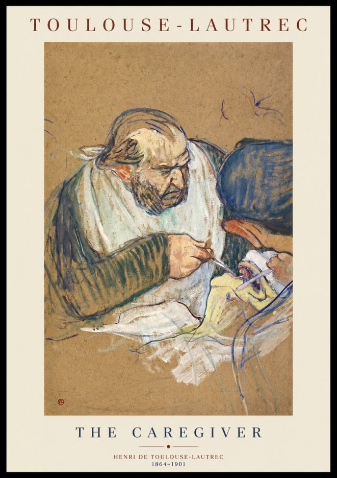Toulouse-Lautrec The Caregiver No1 - Poszter
