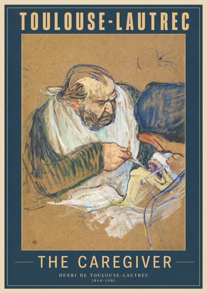 Toulouse-Lautrec The Caregiver No2 - Poszter