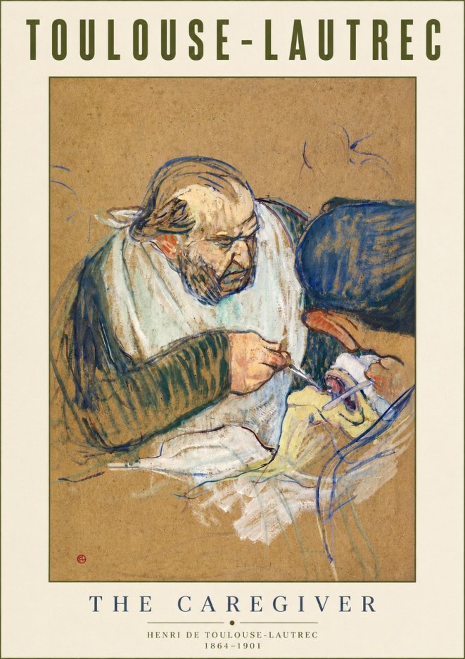 Toulouse-Lautrec The Caregiver No4 - Poszter