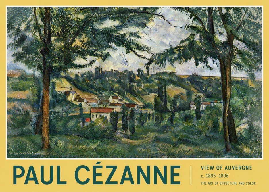 Paul Cézanne View of Auvergne No4 - Poszter
