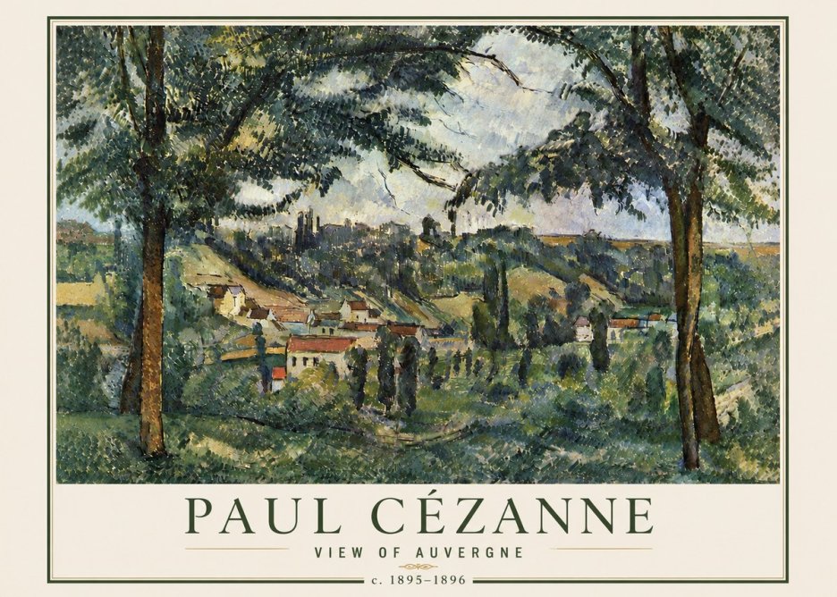 Paul Cézanne View of Auvergne No6 - Poszter