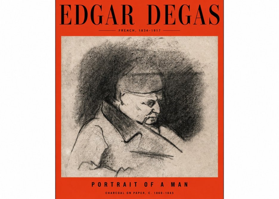 Edgar Degas Portrait of a Man No2 - Poszter
