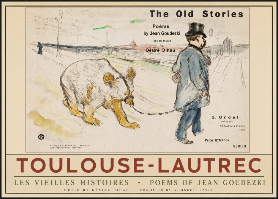 Toulouse-Lautrec Les Vieilles Histoires II No2 - Poszter