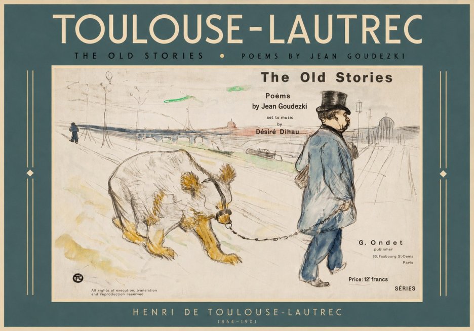 Toulouse-Lautrec Les Vieilles Histoires II No3 - Poszter