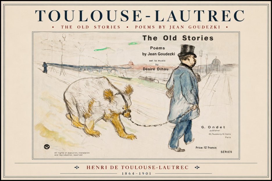 Toulouse-Lautrec Les Vieilles Histoires II No4 - Poszter