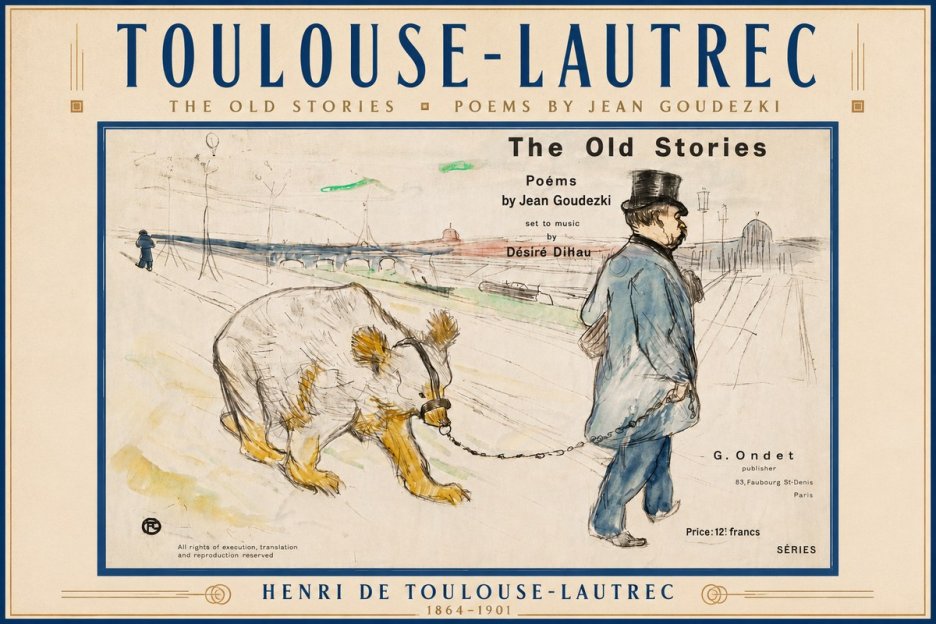 Toulouse-Lautrec Les Vieilles Histoires II No6 - Poszter