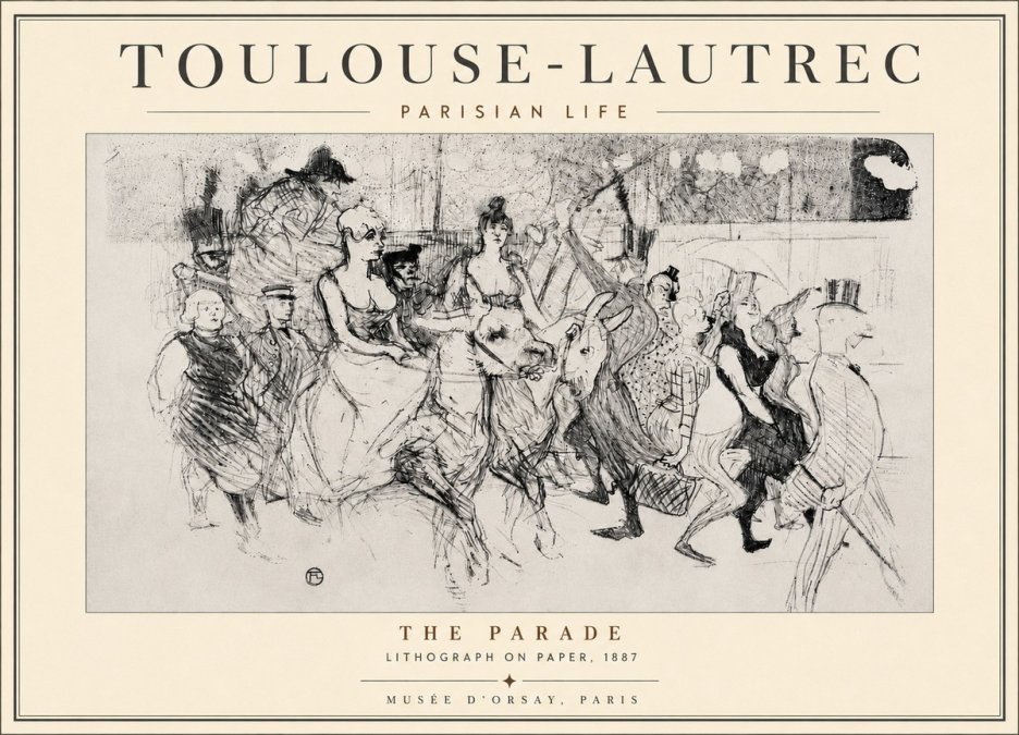 Toulouse-Lautrec The Parade No6 - Poszter