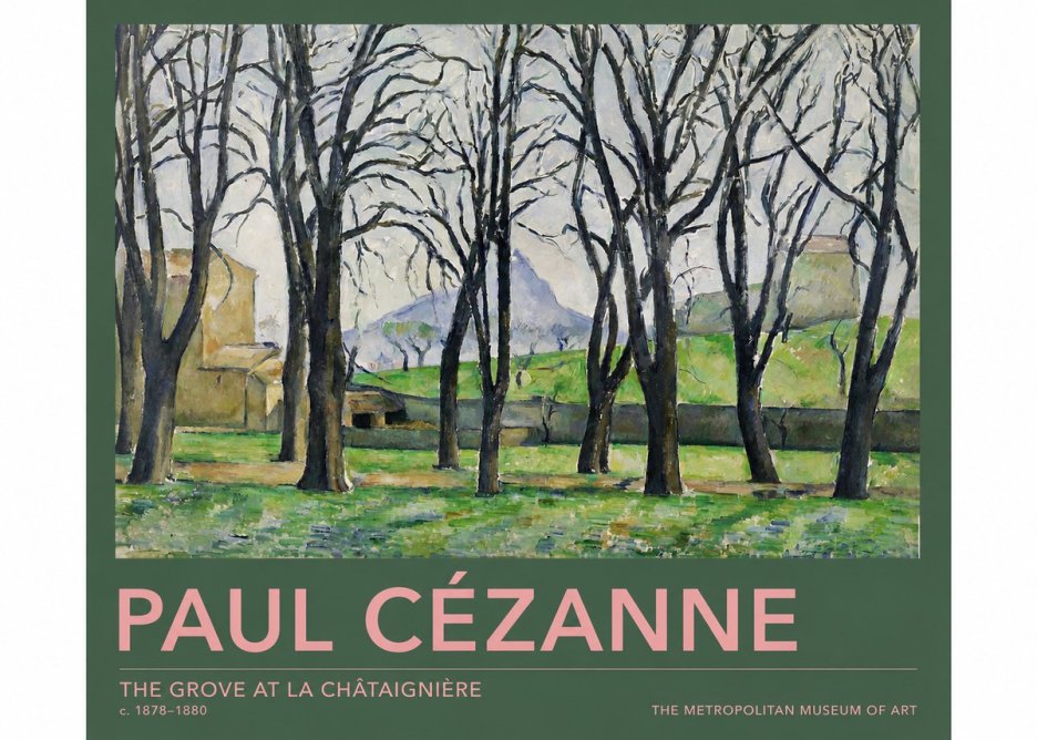 Paul Cézanne The Grove at La Châtaignière No2 - Poszter