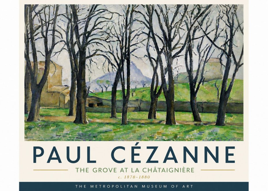 Paul Cézanne The Grove at La Châtaignière No6 - Poszter