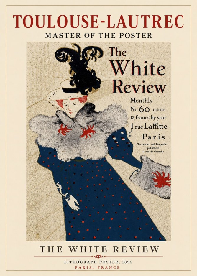 Toulouse-Lautrec The White Review No3 - Poszter