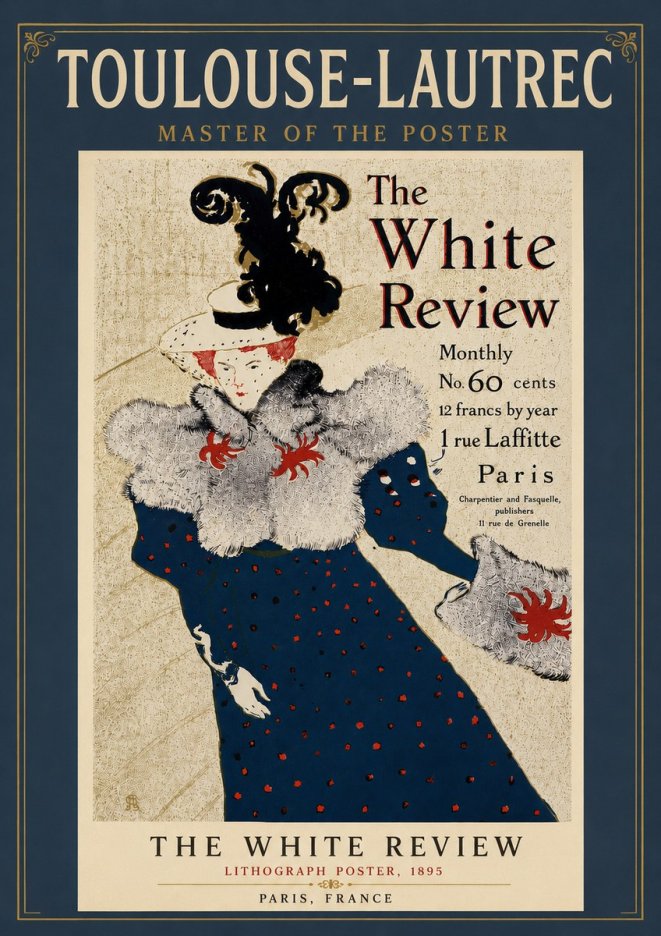 Toulouse-Lautrec The White Review No5 - Poszter