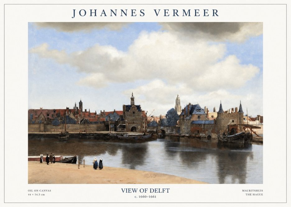 Vermeer View of Delft No1 - Poszter