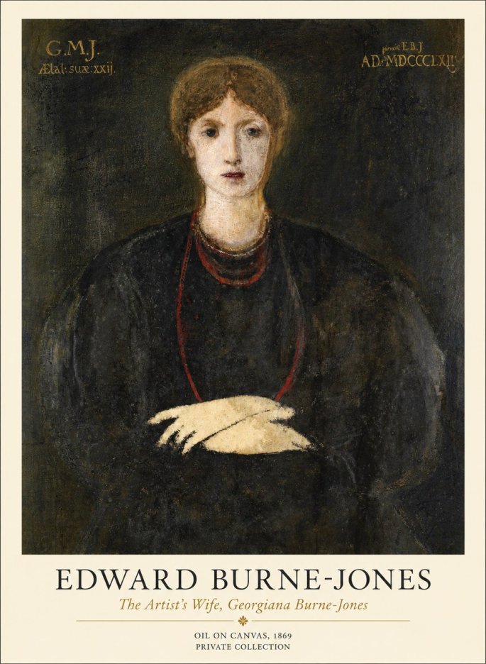 Edward Burne-Jones The Artist's Wife, Georgiana Burne-jones No1 - Poszter