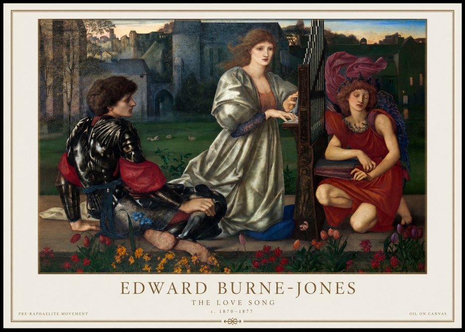 Edward Burne-Jones The Love Song No1 - Poszter