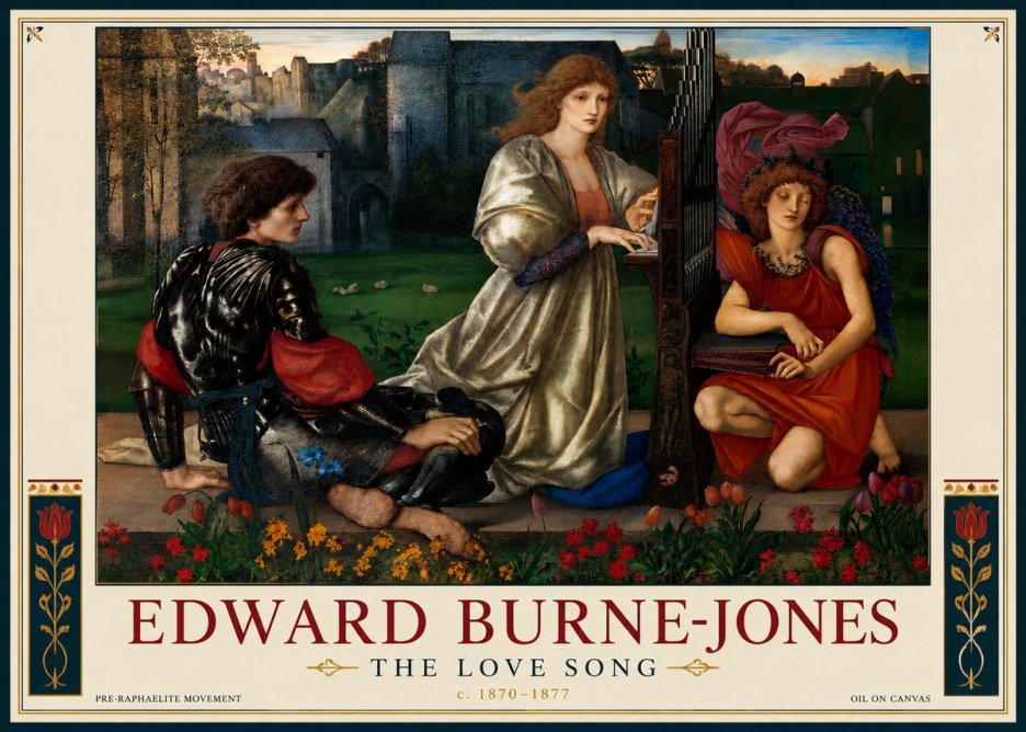 Edward Burne-Jones The Love Song No4 - Poszter