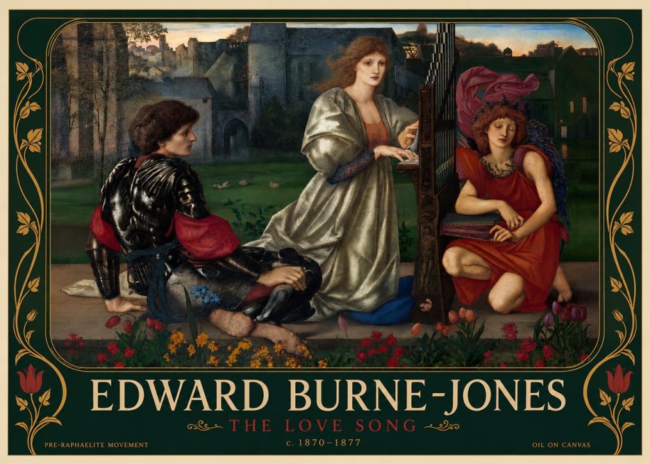 Edward Burne-Jones The Love Song No5 - Poszter