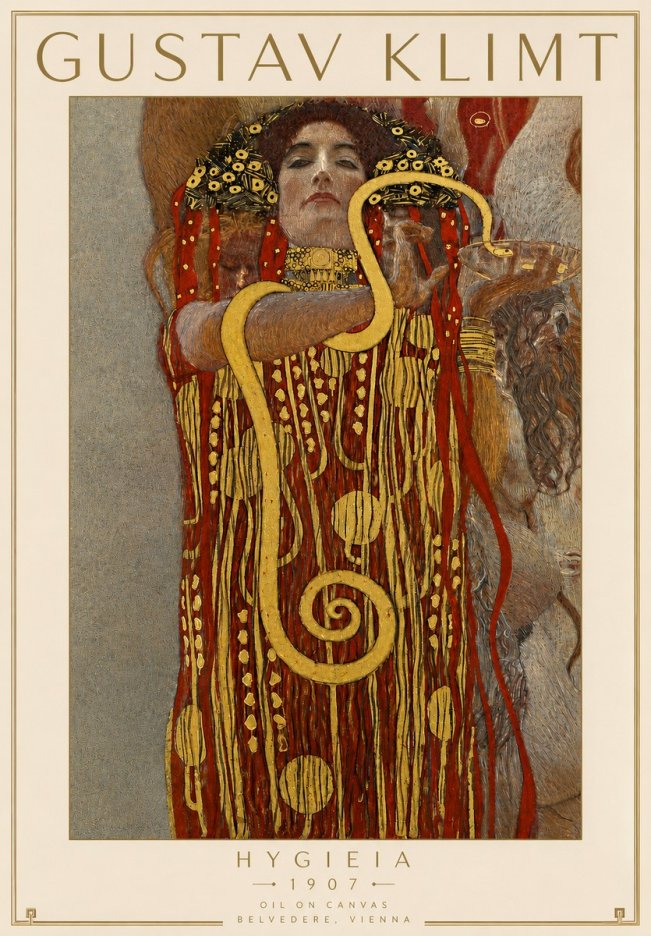 Klimt Hygeia No4 - Poszter