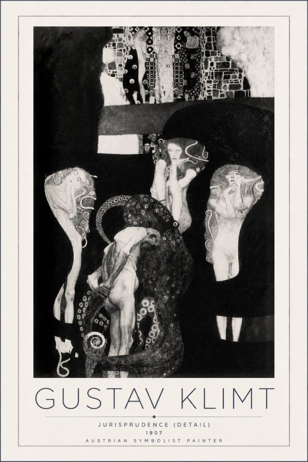 Klimt Jurisprudence (Detail) No3 - Poszter